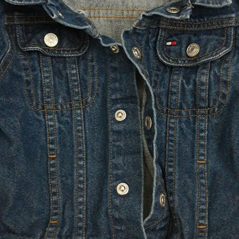 Tommy Hilfiger Snap Up Denim Jean Jacket 18-24 months VTG 1990s